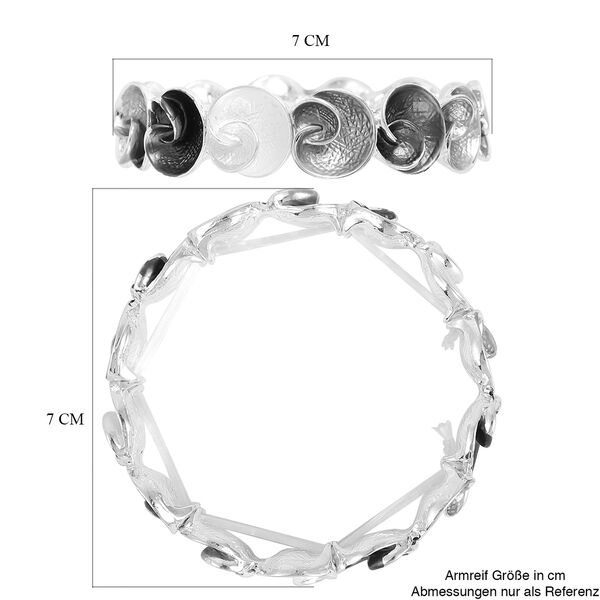 Mehrfarbig emailliert Armband ca. 16.5 cm in Silber tone image number 4