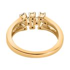 Diamant Ring 925 Silber vergoldet  ca. 0,05 ct image number 5