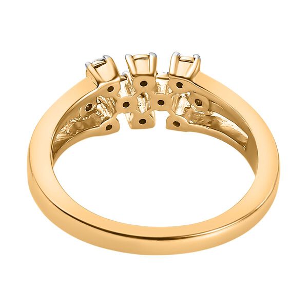 Diamant Ring 925 Silber vergoldet  ca. 0,05 ct image number 6