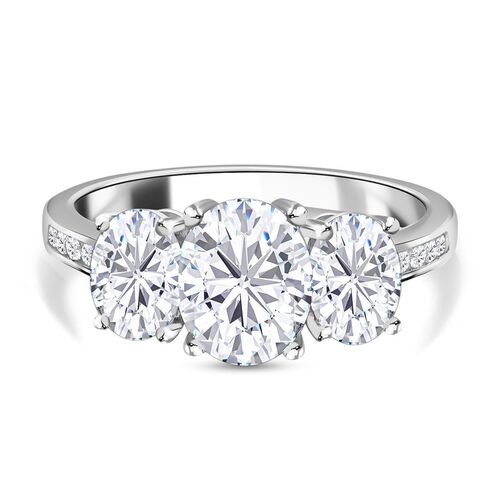 Moissanit Ring, ca. 4.07 ct image number 0
