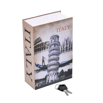 Der Turm von Pisa Buchtresor mit 2 Schl&uuml;sseln, Gr&ouml;&szlig;e 18x12x5,5 cm