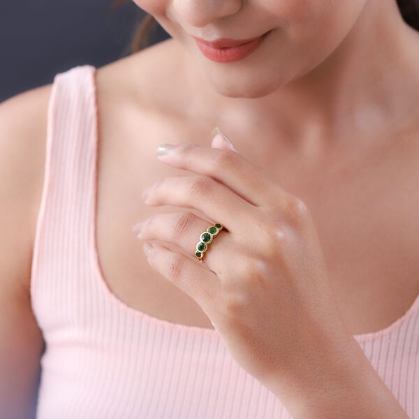 Nat&uuml;rlicher Chromdiopsid-Ring - 1,57 ct. image number 3