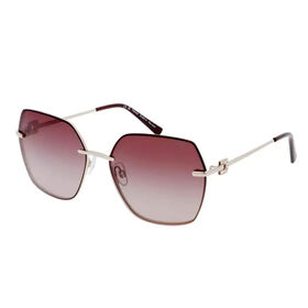 Swiss Eyewear SOLE & LUCE - Transparente Poliriesende Sonnenbrille mit Farbverlauf in Braun-Rosa