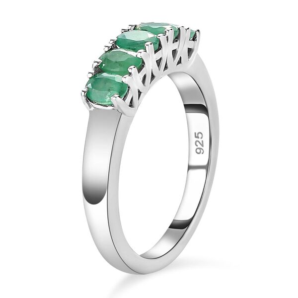 Kagem sambischer Smaragd-Ring, 925 Silber platiniert  ca. 0,82 ct image number 5