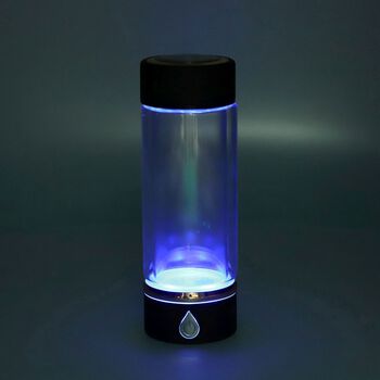 SPE Hydrogener Wasserstoff Wassergenerator 380ml, Gr&ouml;&szlig;e 7x21 cm schwarz