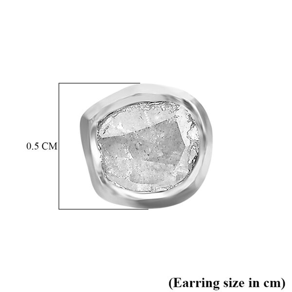 Weißer Diamant Ohrringe 925 Silber rhodiniert ca. 0.15 ct image number 5
