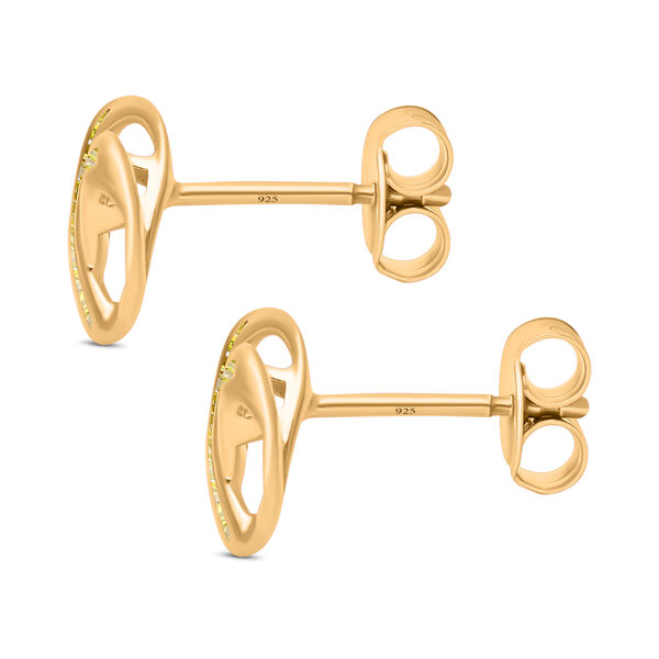 Gelbe Diamant-Ohrstecker - 0,15 ct. image number 4