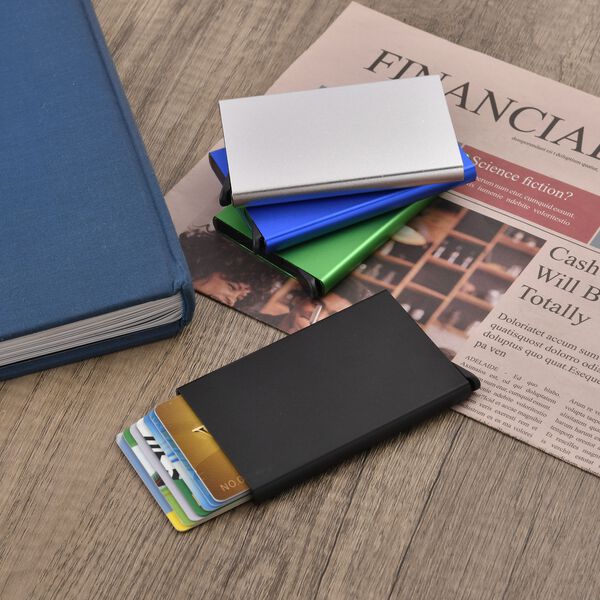 4er Set - Kartenhalter mit RFID-Schutz, kühle Töne image number 5