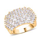 Weißer Zirkonia Ring Nickelfreies Messing (Größe 17.00)