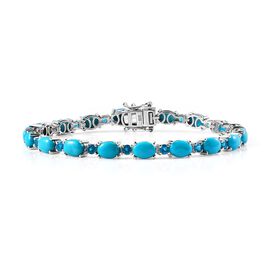 AA Sleeping Beauty Türkis und Neon Apatit Armband, 19cm - 17,24 ct.