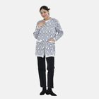 Winteroutfit Pullover mit 2 Seitentaschen, Einheitsgröße, 110x82cm, blau-weiß gestreift