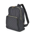 Moderner-Rucksack mit Smartem Ordnungssystem, wasserabweisendem Nylon, verstellbaren Schultergurten, Größe: 24x10x33cm, Granitschwarz