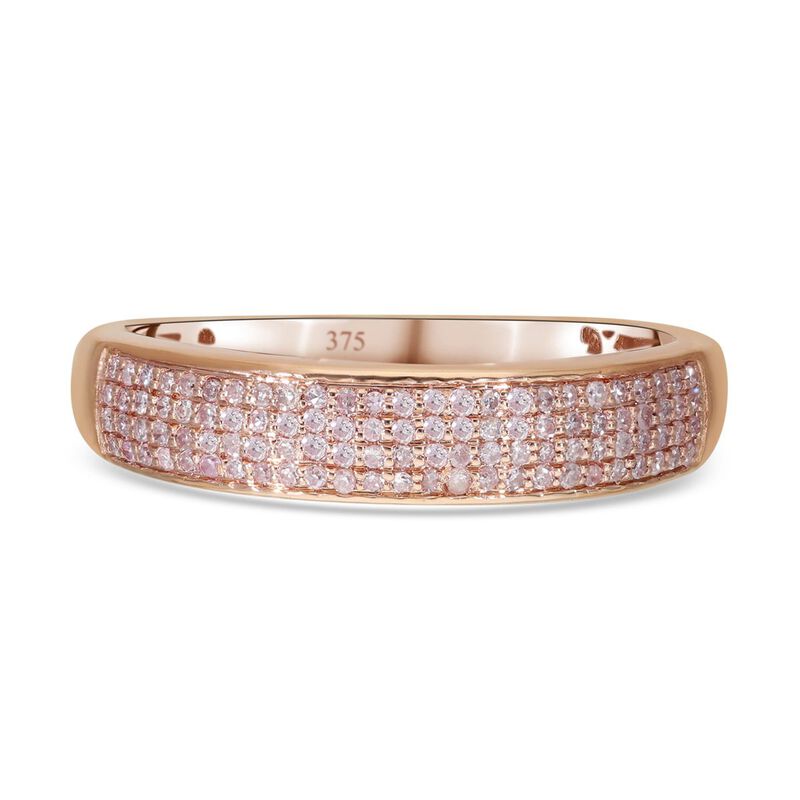 Natürlicher, rosa Diamant-Ring I3 375 Gold  ca. 0,25 ct image number 0