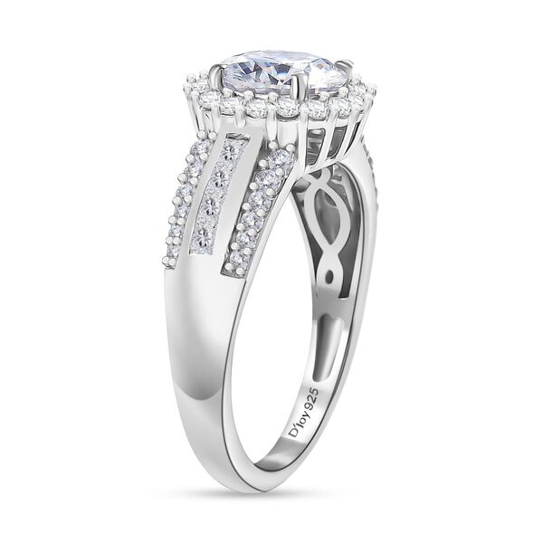 D'Joy Moissanit Ring 925 Silber rhodiniert (Gr&ouml;&szlig;e 17.00) ca. 2,16 ct image number 5