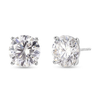 D'Joy Moissanit Ohrringe 925 Silber Rhodiniert ca. 10.08 ct