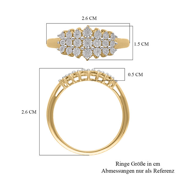 Wei&szlig;er Diamant-Ring - 0,10 ct. image number 6