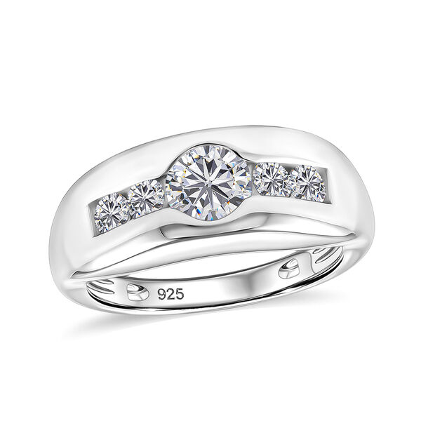 LUSTRO STELLA Hergestellt mit ZIRKONIA Ring 925 Silber Platin-&Uuml;berzug (Gr&ouml;&szlig;e 16.00) ca. 1,81 ct image number 4