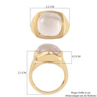 Rosenquarz-Ring, 925 Silber vergoldet  ca. 7,88 ct image number 6