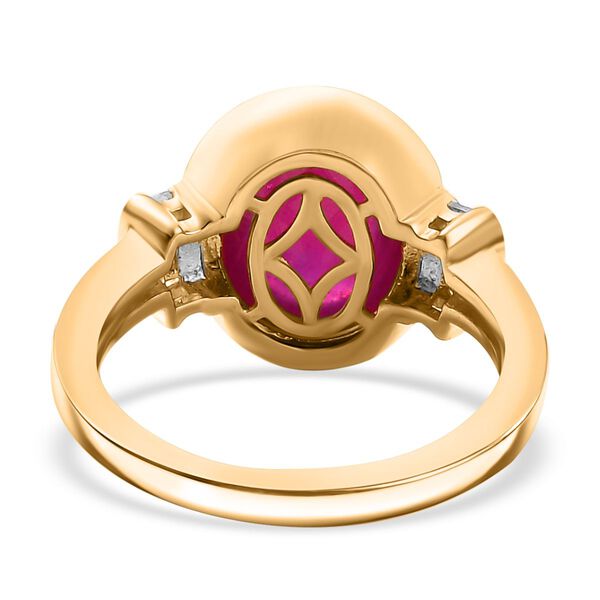 AA Afrikanischer Rubin und Diamant Ring - 8,58 ct. image number 5