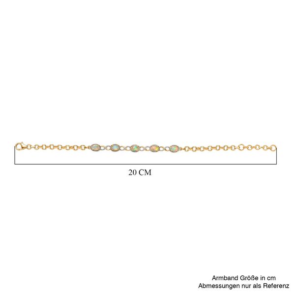 AA nat&uuml;rliches, &auml;thiopisches Welo Opal-Armband, 18 cm - 1,68 ct. image number 5