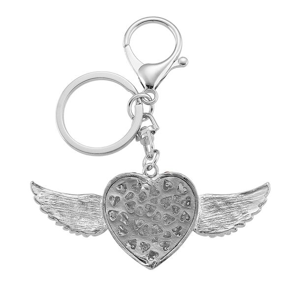 3er-Set Mehrfarbige Kristall- und Emaille-Schl&uuml;sselanh&auml;nger, Lebensbaum, Elefant und Herz image number 3