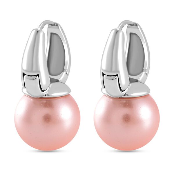 Rosa Muschelkernperle Ohrringe image number 5