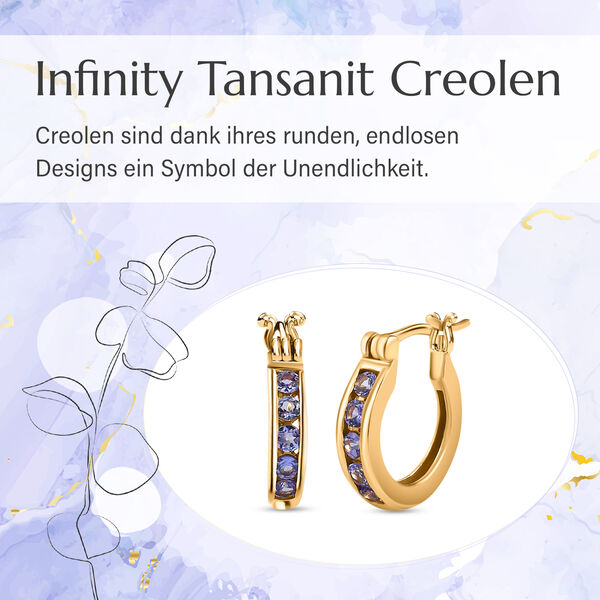 Infinity Tansanit Creolen - 0,74 ct. image number 6