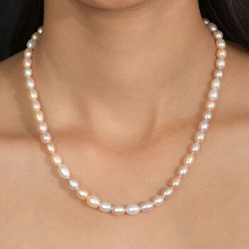 AA mehrfarbige S&uuml;&szlig;wasserperle 45cm Halskette