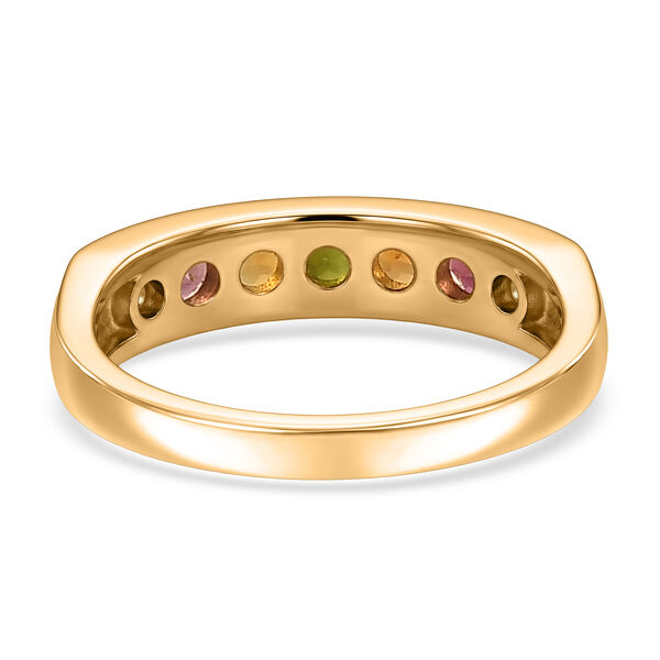 EVER TRUE AA Mehrfarbig-Turmalin Ring Nickelfreies Messing (Gr&ouml;&szlig;e 16.00) ca. 0,83 ct image number 5