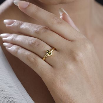 Nat&uuml;rlicher, goldener Tansanit-Ring - 0,62 ct.