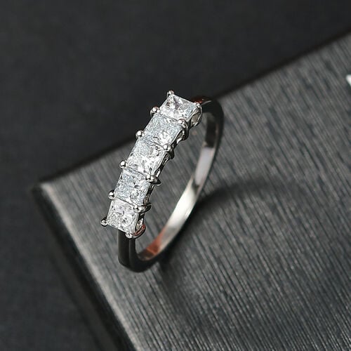 Lab Grown Diamant VS Ring 950 Platin (Größe 18.00) ca. 1,03 ct image number 2