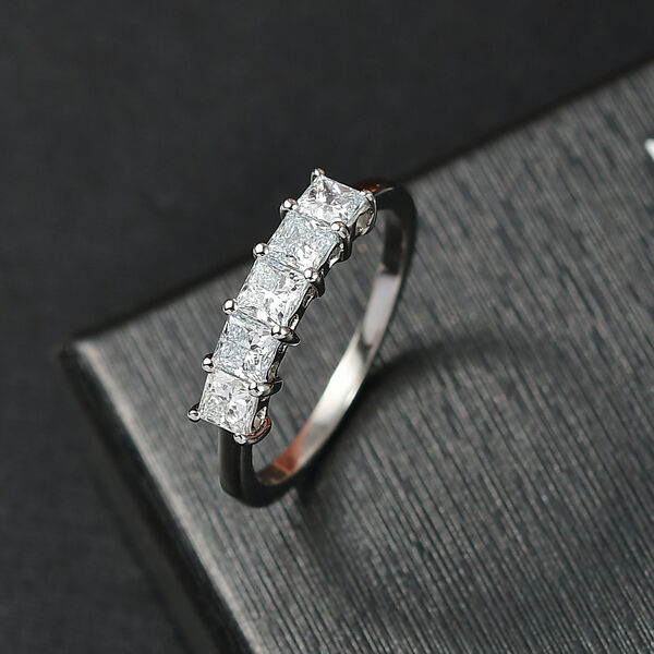 LUXURIANT DIAMOND - Lab Grown Diamant VS-EF SGL zertifiziert Ring 950 Platin (Gr&ouml;&szlig;e 18.00) ca. 1.00 ct image number 2