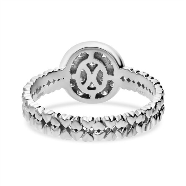 LUXURIANT SI Labor Diamant Ring, 925 Silber rhodiniert - 0,49 ct. image number 4