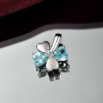 D&rsquo;joy AA Betroka Blauer Apatit Anh&auml;nger 925 Silber rhodiniert ca. 0.94 ct