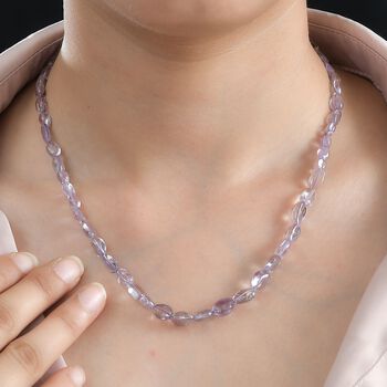 Rosa Amethyst Halskette, 45 cm - 85 ct.