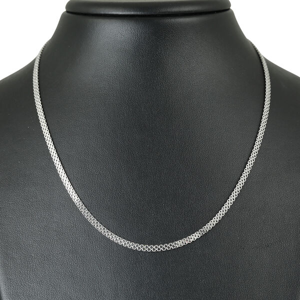 BISMARK 3 LINES 925 Silber rhodiniert Halskette ca. 50 cm ca. 5,05g