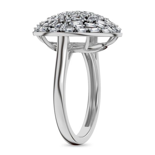 LUXURIANT DIAMOND - Lab Grown Diamant SI-GH Ring 925 Silber rhodiniert (Größe 19.00) ca. 1.11 ct image number 4