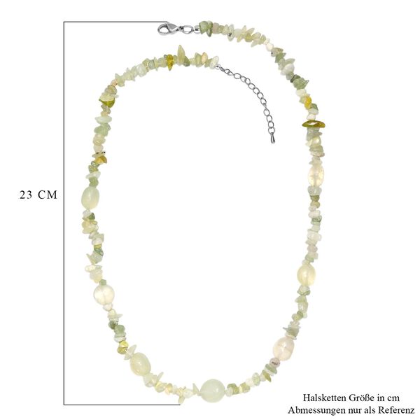 Prehnit und Serpentin Halskette, 60cm - 270 ct. image number 6