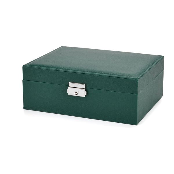 2-lagige PU Schmuckbox, 22,8x17x8,5cm, Grün image number 3