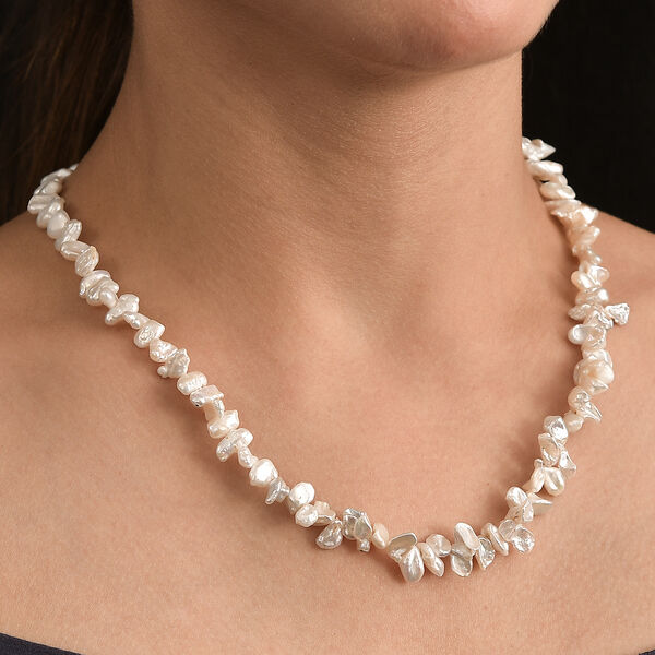 AA Süßwasser Perle Halskette, 45+5 cm image number 3