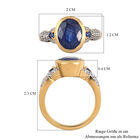 Masoala Saphir-Ring, 925 Silber vergoldet  ca. 4,41 ct image number 6