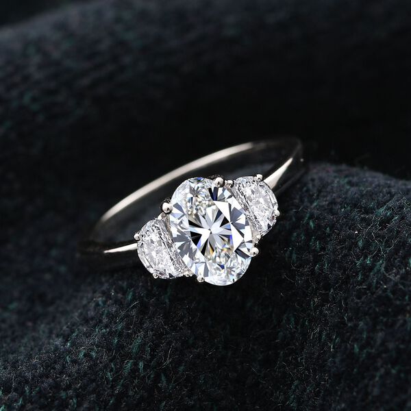LUXURIANT IGI zertifizierter VS-EF Labor Diamant Ring in 950 Platin - 2 ct. image number 6