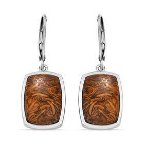 Skript Stein Ohrringe  Edelstahl ca. 12.85 ct