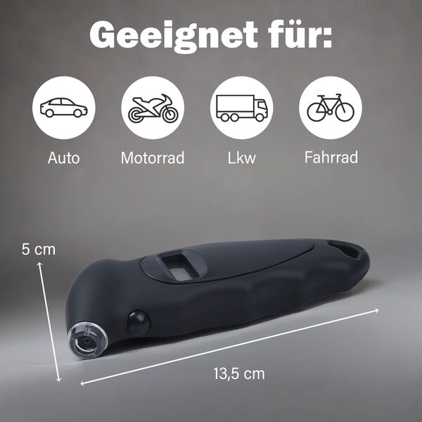 Digitaler Reifendruckmesser, Schwarz image number 4