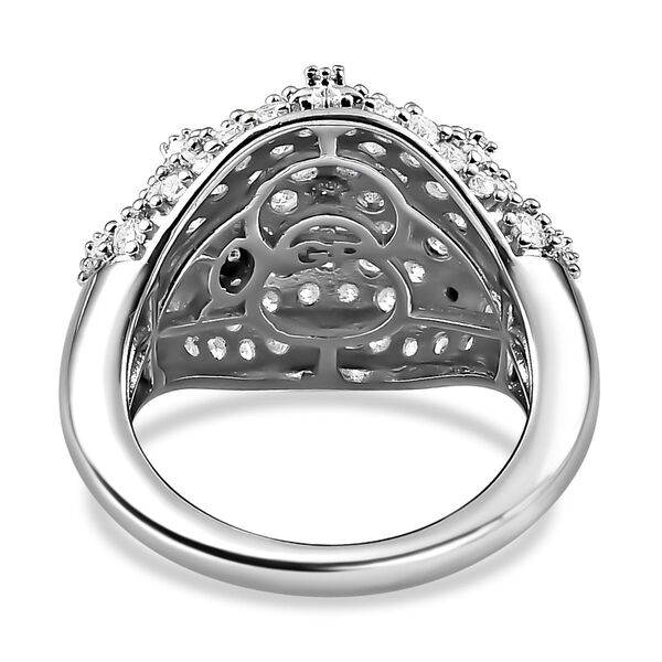 GP Celestial Dream Kollektion- Moissanit und Kanchanaburi blauer Saphir-Ring - 1,86 ct. image number 5