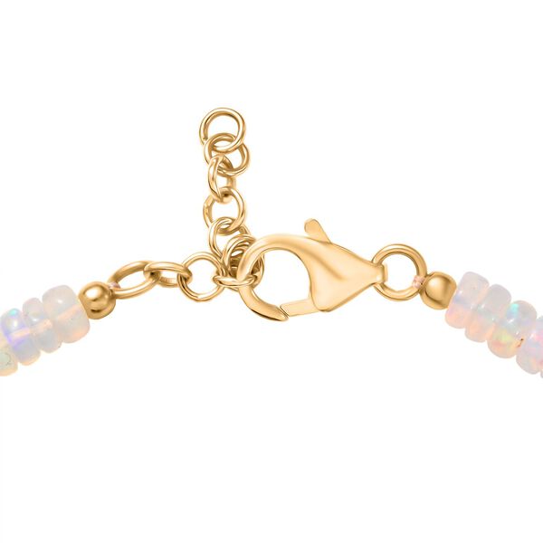 D'Joy AA Nat&uuml;rlicher, &auml;thiopischer Welo Opal Armband ca. 19 cm 925 Silber 750 Gelbgold Vermeil ca. 22.94 ct image number 4