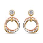 Moissanit Ohrringe 925 Silber ca. 0,84 ct.