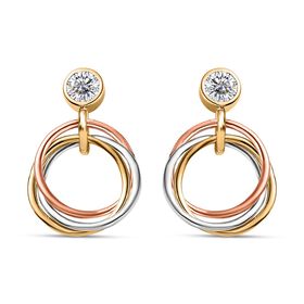 Moissanit Ohrringe - 0,84 ct.