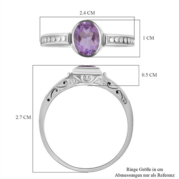 Royal Bali - rosa Amethyst-Ring, 925 Silber  ca. 1,10 ct image number 6