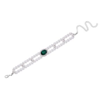 Gr&uuml;ner Kristall Schmuckset